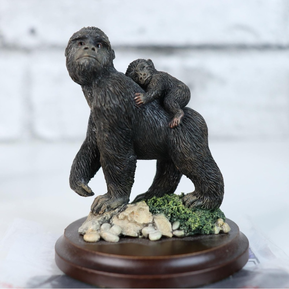 Gorilla and Baby Figurine